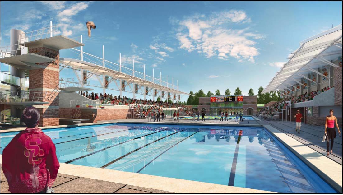 University of Southern California's McDonald's Swim Stadium renovation ...
